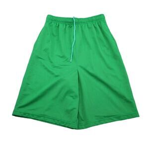 Players Express Collection Shorts Mens M Green Elastic Waist Activewear Bottoms